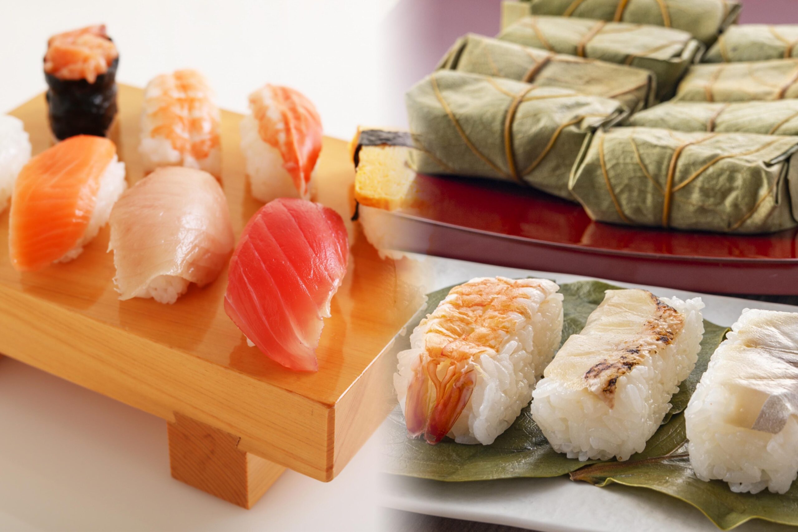 関東と関西の寿司