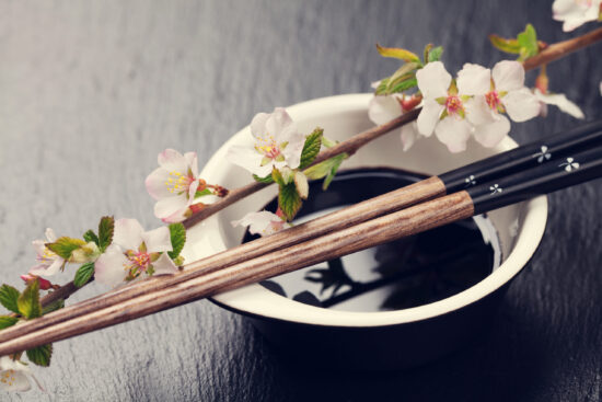 桜と箸